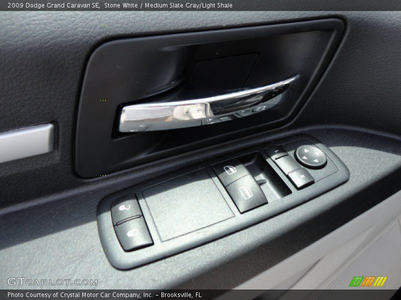 Stone White / Medium Slate Gray/Light Shale 2009 Dodge Grand Caravan SE