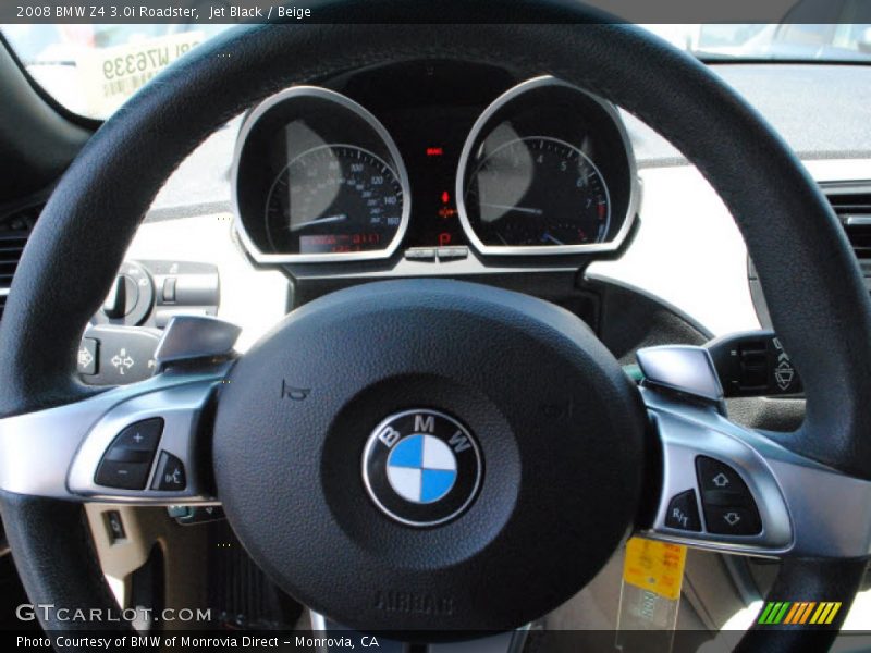 Jet Black / Beige 2008 BMW Z4 3.0i Roadster