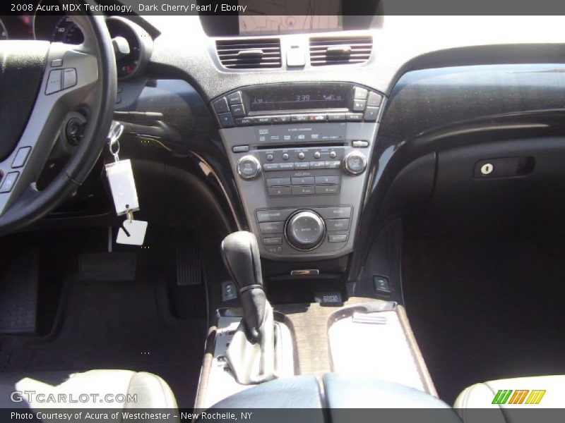 Dark Cherry Pearl / Ebony 2008 Acura MDX Technology