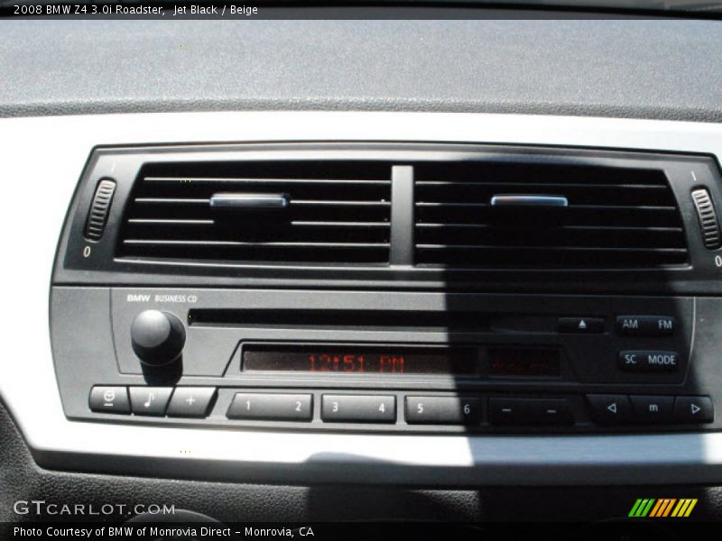 Jet Black / Beige 2008 BMW Z4 3.0i Roadster