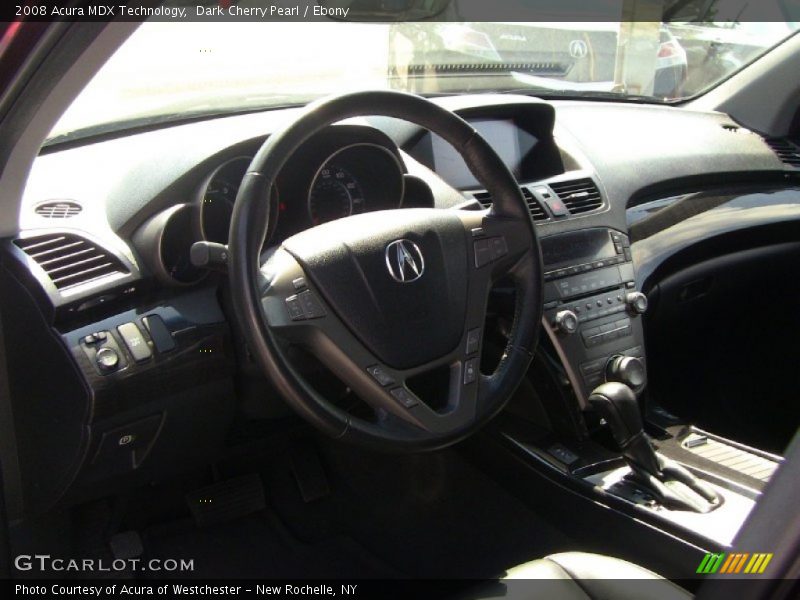 Dark Cherry Pearl / Ebony 2008 Acura MDX Technology