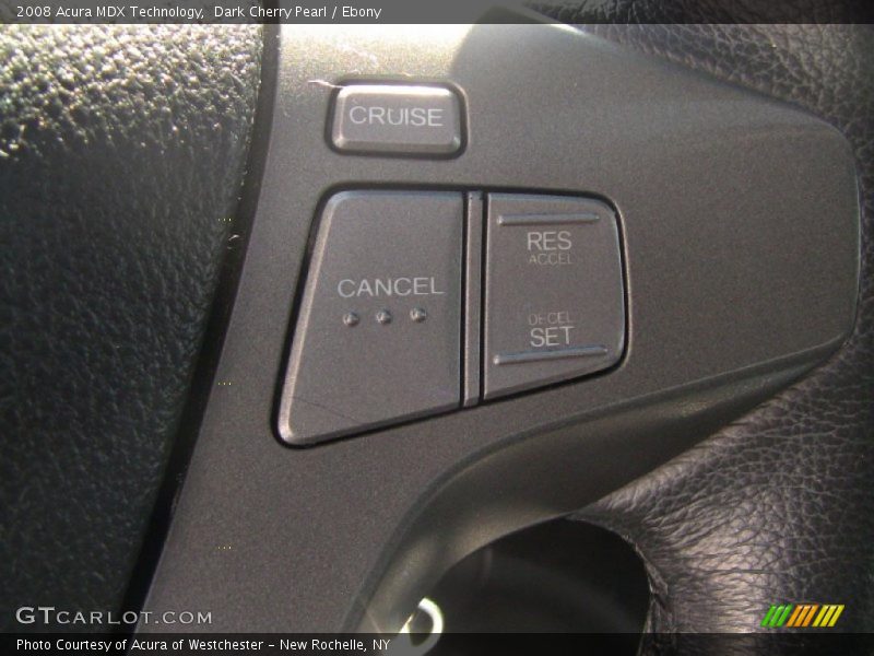 Dark Cherry Pearl / Ebony 2008 Acura MDX Technology
