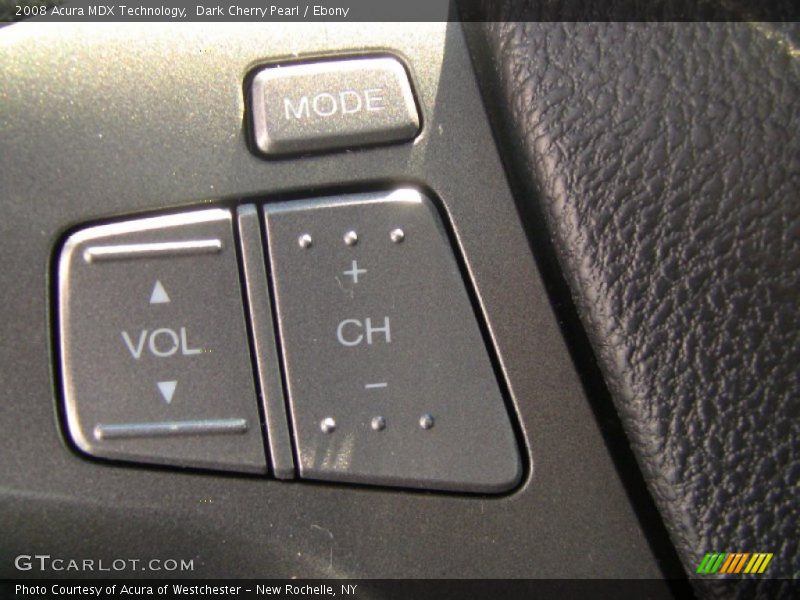 Dark Cherry Pearl / Ebony 2008 Acura MDX Technology