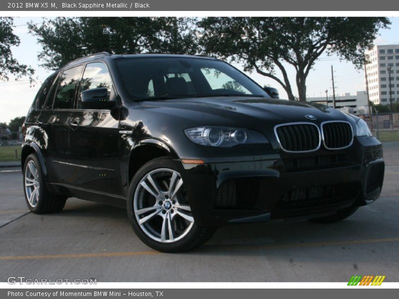 Black Sapphire Metallic / Black 2012 BMW X5 M