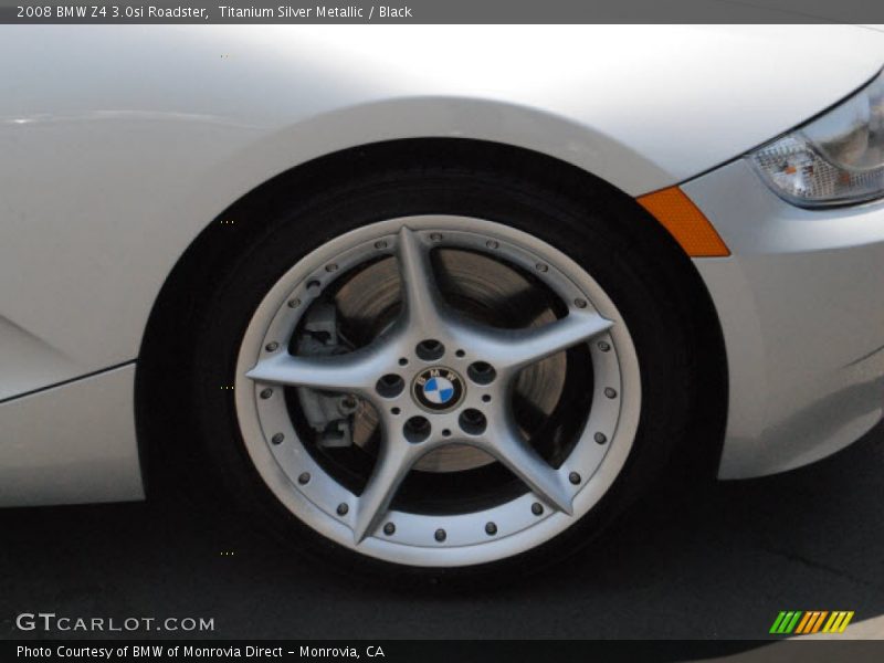 Titanium Silver Metallic / Black 2008 BMW Z4 3.0si Roadster