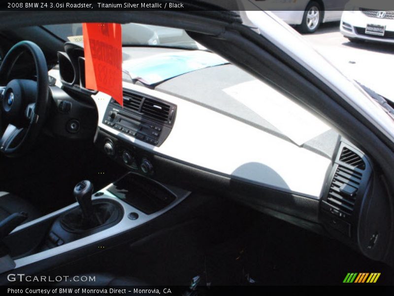 Titanium Silver Metallic / Black 2008 BMW Z4 3.0si Roadster