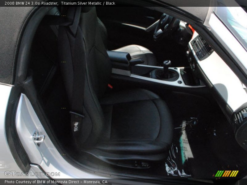 Titanium Silver Metallic / Black 2008 BMW Z4 3.0si Roadster