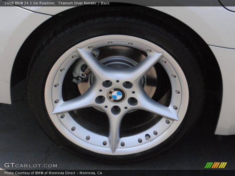 Titanium Silver Metallic / Black 2008 BMW Z4 3.0si Roadster