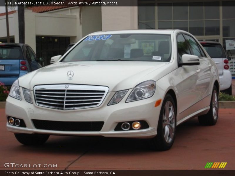 Arctic White / Almond/Mocha 2011 Mercedes-Benz E 350 Sedan