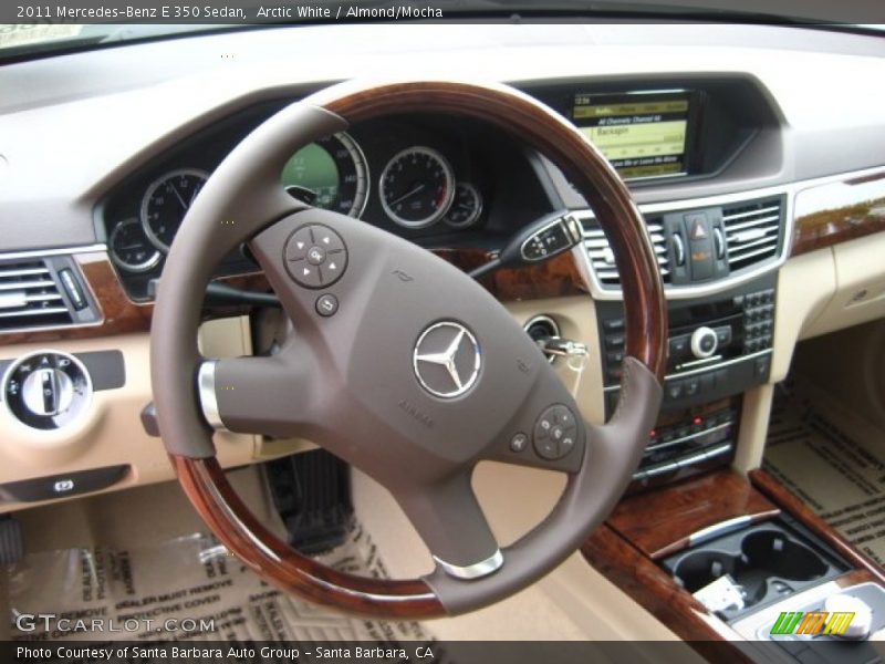 Arctic White / Almond/Mocha 2011 Mercedes-Benz E 350 Sedan