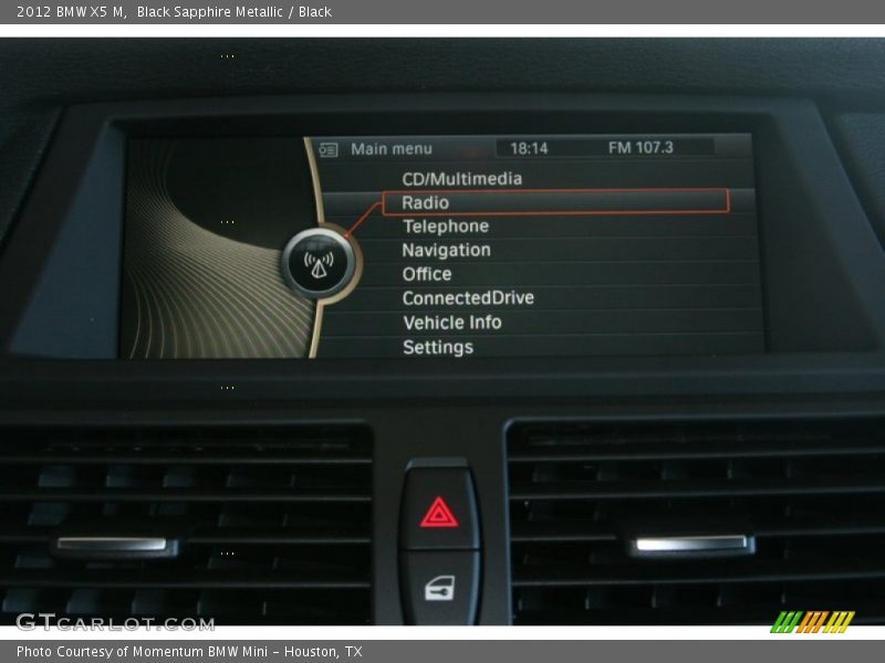 Black Sapphire Metallic / Black 2012 BMW X5 M