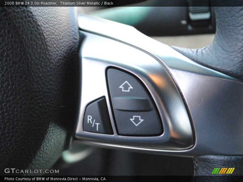 Titanium Silver Metallic / Black 2008 BMW Z4 3.0si Roadster