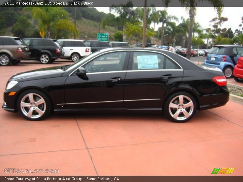 Black / Black 2011 Mercedes-Benz E 350 Sedan
