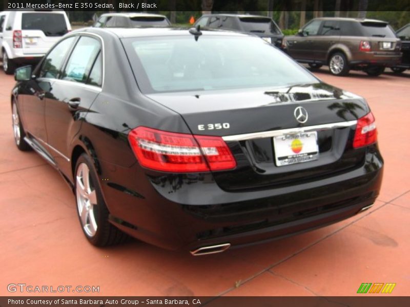 Black / Black 2011 Mercedes-Benz E 350 Sedan