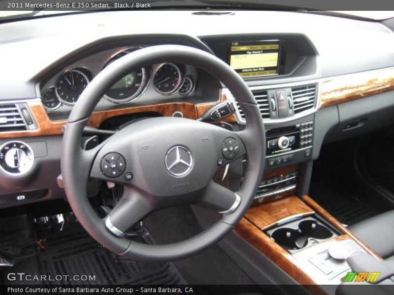 Black / Black 2011 Mercedes-Benz E 350 Sedan