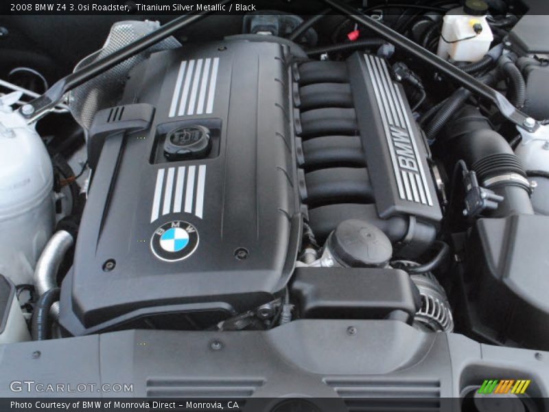 Titanium Silver Metallic / Black 2008 BMW Z4 3.0si Roadster
