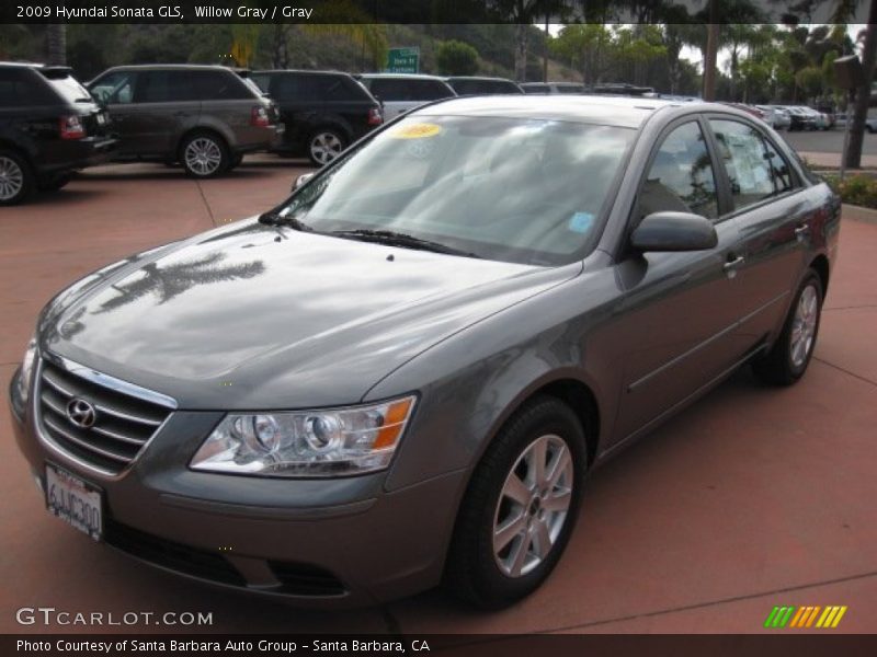 Willow Gray / Gray 2009 Hyundai Sonata GLS
