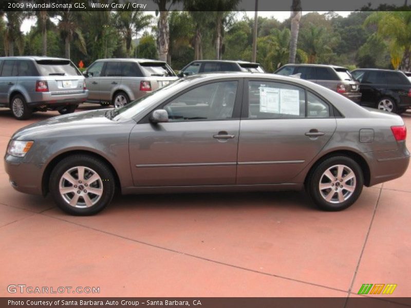 Willow Gray / Gray 2009 Hyundai Sonata GLS