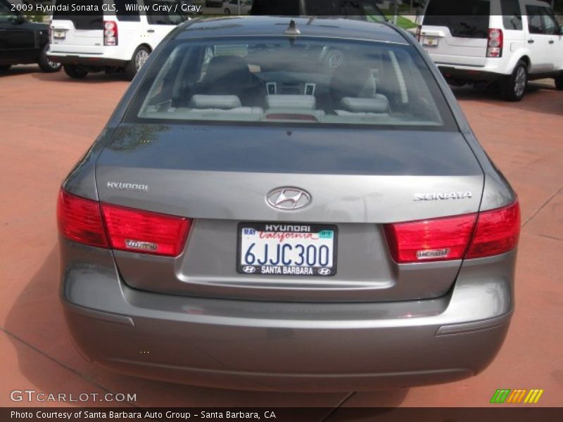 Willow Gray / Gray 2009 Hyundai Sonata GLS