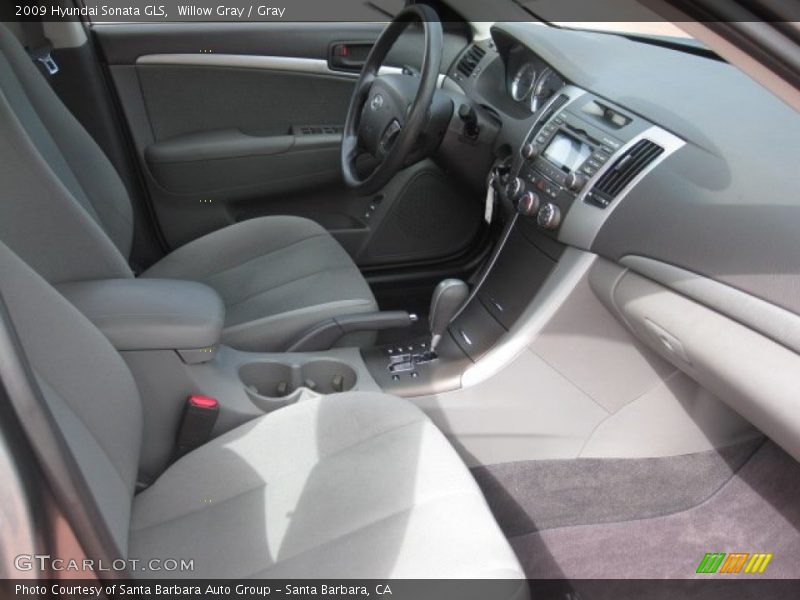 Willow Gray / Gray 2009 Hyundai Sonata GLS