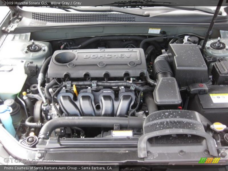 Willow Gray / Gray 2009 Hyundai Sonata GLS