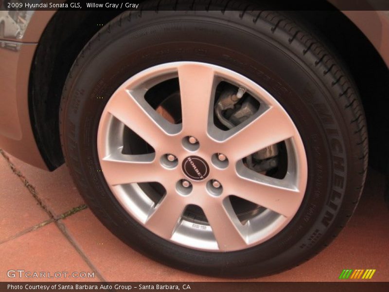 Willow Gray / Gray 2009 Hyundai Sonata GLS