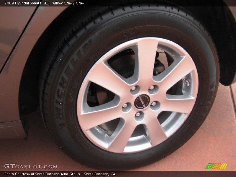 Willow Gray / Gray 2009 Hyundai Sonata GLS