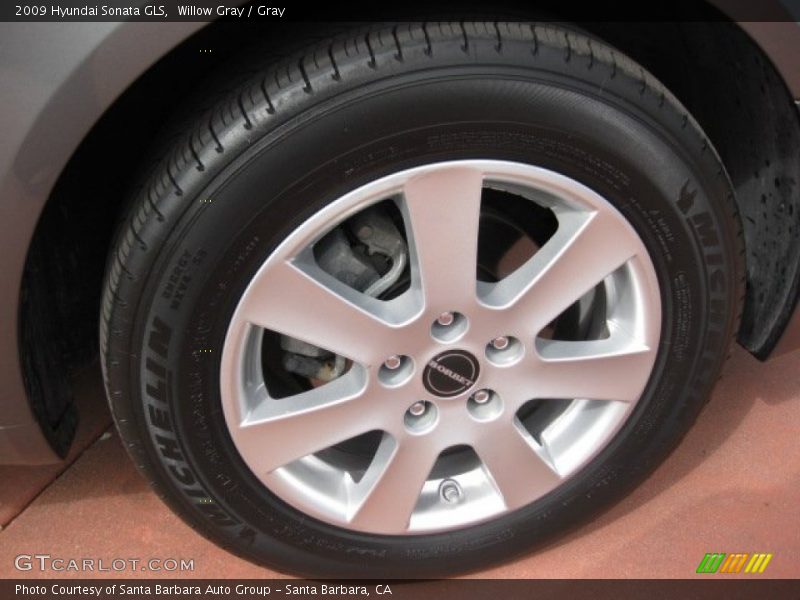 Willow Gray / Gray 2009 Hyundai Sonata GLS