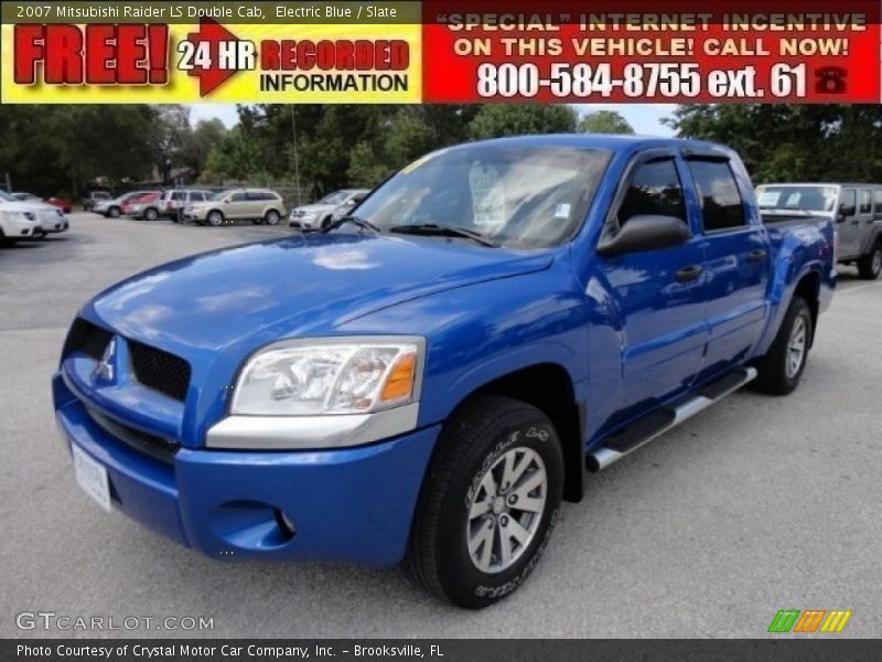 Electric Blue / Slate 2007 Mitsubishi Raider LS Double Cab