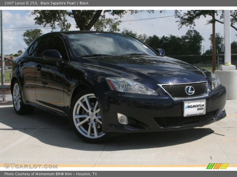 Black Sapphire Pearl / Black 2007 Lexus IS 250