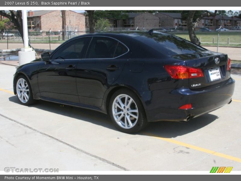 Black Sapphire Pearl / Black 2007 Lexus IS 250