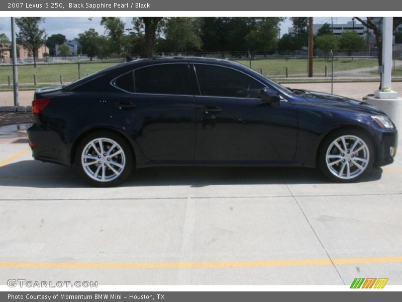 Black Sapphire Pearl / Black 2007 Lexus IS 250
