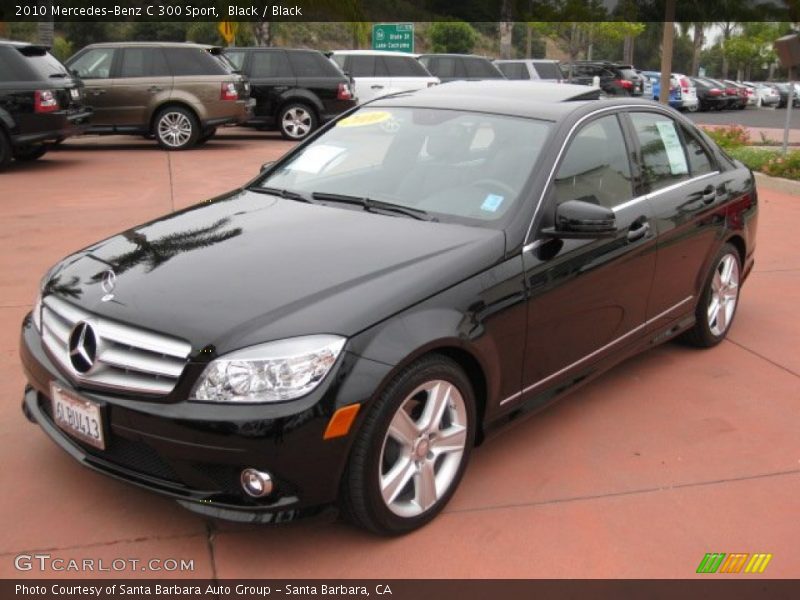 Black / Black 2010 Mercedes-Benz C 300 Sport