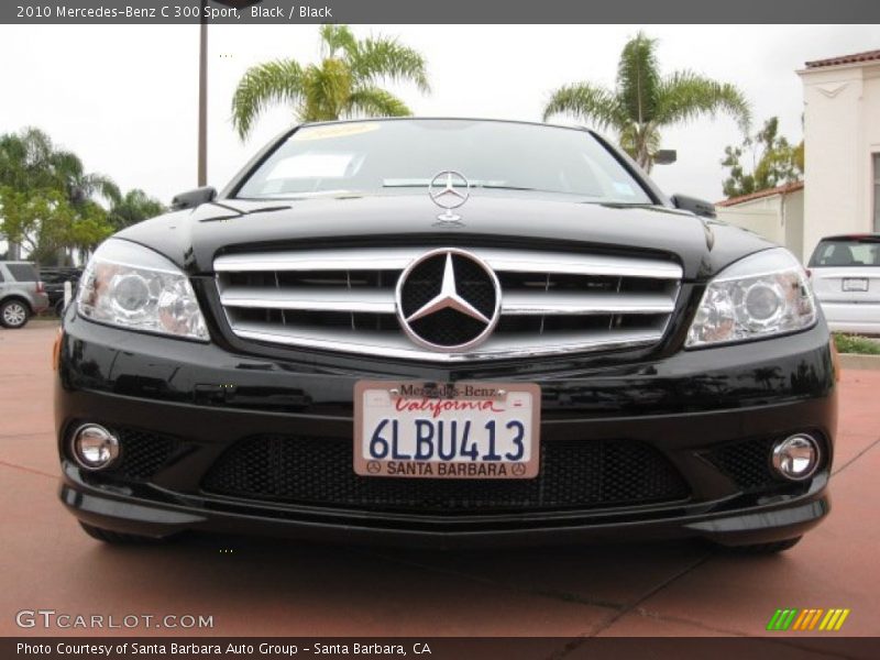 Black / Black 2010 Mercedes-Benz C 300 Sport
