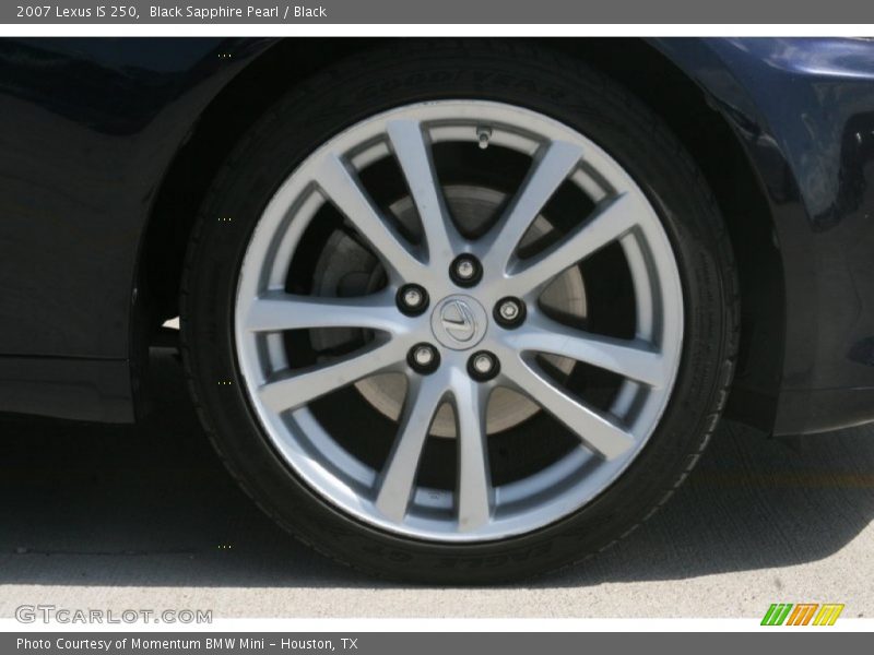 Black Sapphire Pearl / Black 2007 Lexus IS 250