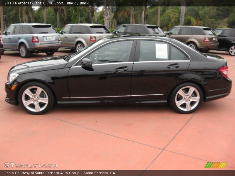 Black / Black 2010 Mercedes-Benz C 300 Sport