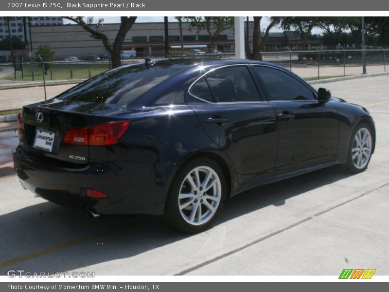 Black Sapphire Pearl / Black 2007 Lexus IS 250