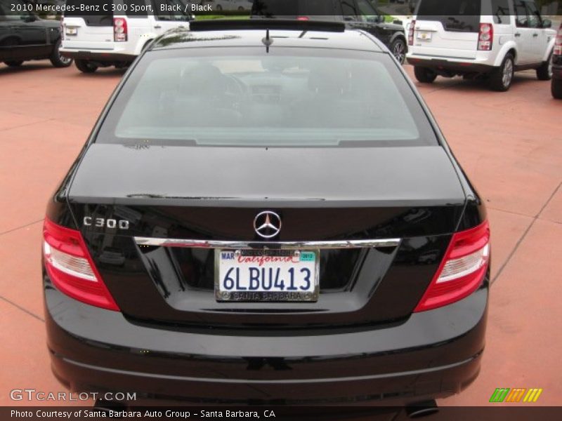 Black / Black 2010 Mercedes-Benz C 300 Sport