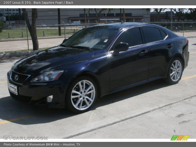 Black Sapphire Pearl / Black 2007 Lexus IS 250