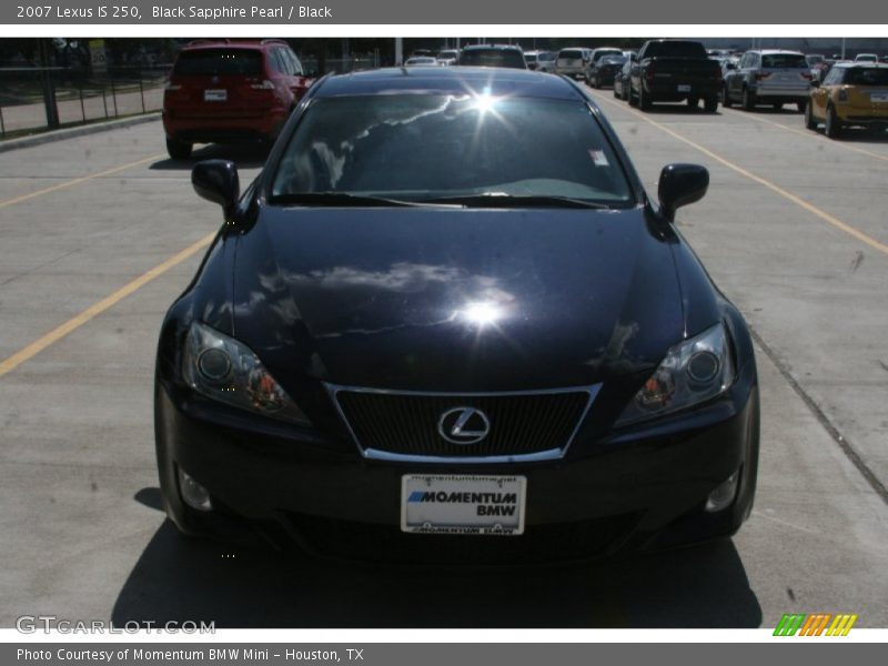 Black Sapphire Pearl / Black 2007 Lexus IS 250