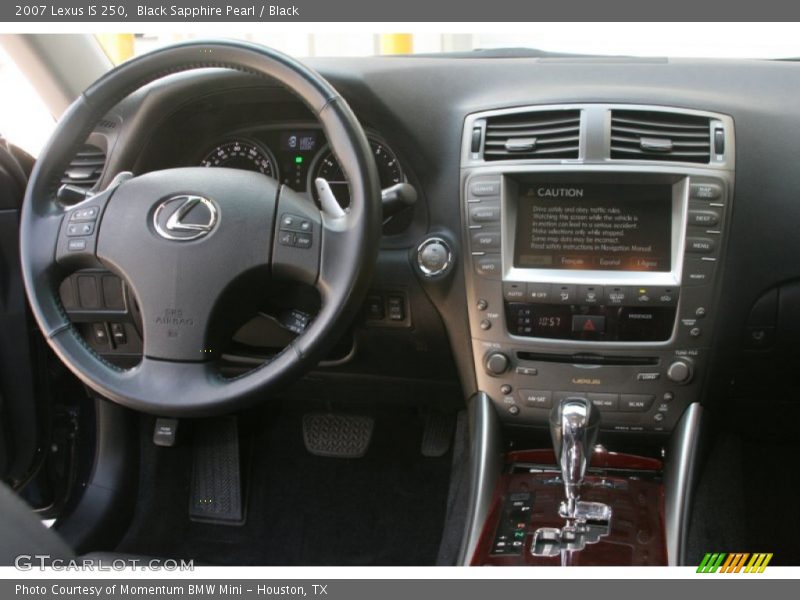 Black Sapphire Pearl / Black 2007 Lexus IS 250