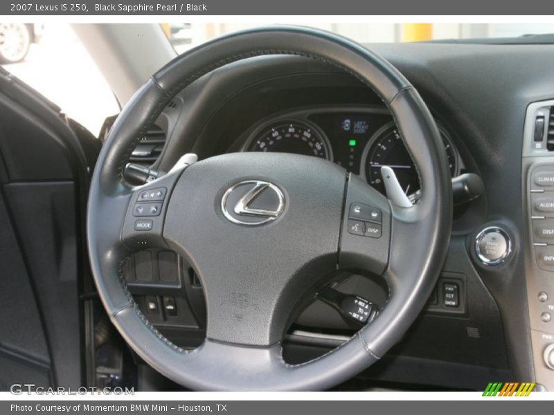 Black Sapphire Pearl / Black 2007 Lexus IS 250