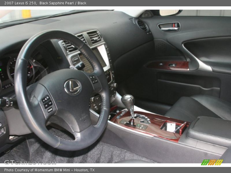 Black Sapphire Pearl / Black 2007 Lexus IS 250