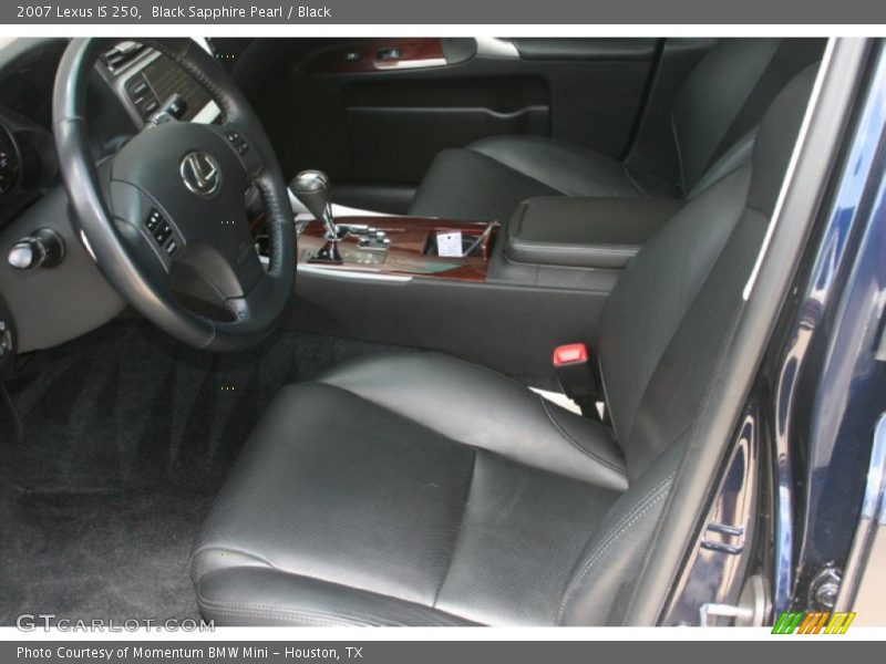 Black Sapphire Pearl / Black 2007 Lexus IS 250
