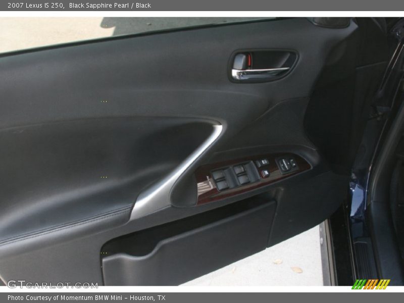 Black Sapphire Pearl / Black 2007 Lexus IS 250
