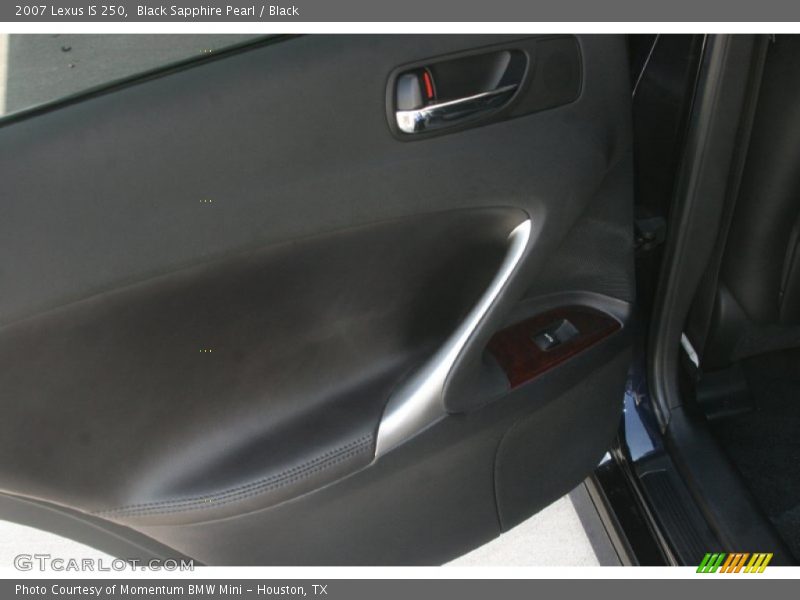 Black Sapphire Pearl / Black 2007 Lexus IS 250