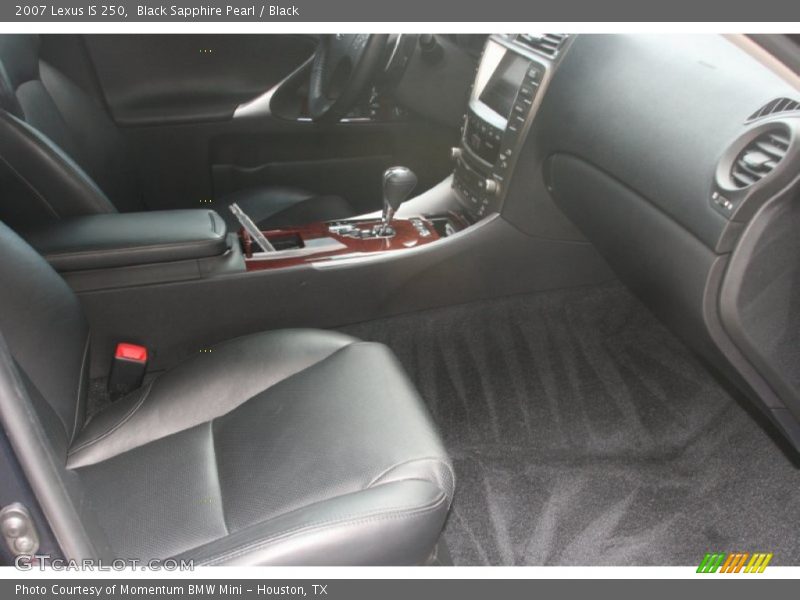 Black Sapphire Pearl / Black 2007 Lexus IS 250