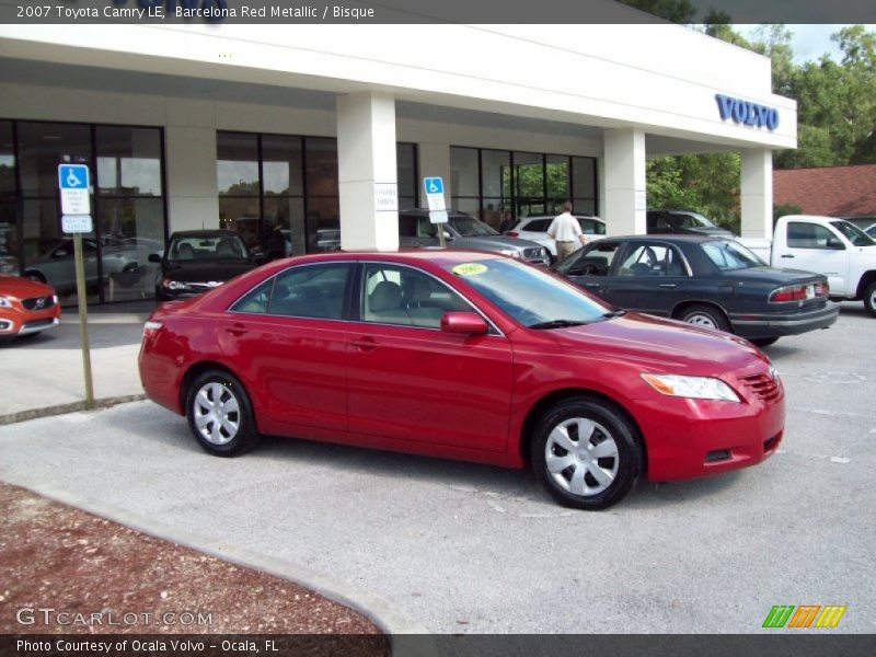 Barcelona Red Metallic / Bisque 2007 Toyota Camry LE