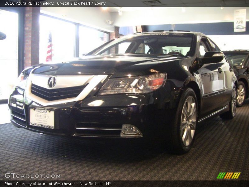 Crystal Black Pearl / Ebony 2010 Acura RL Technology