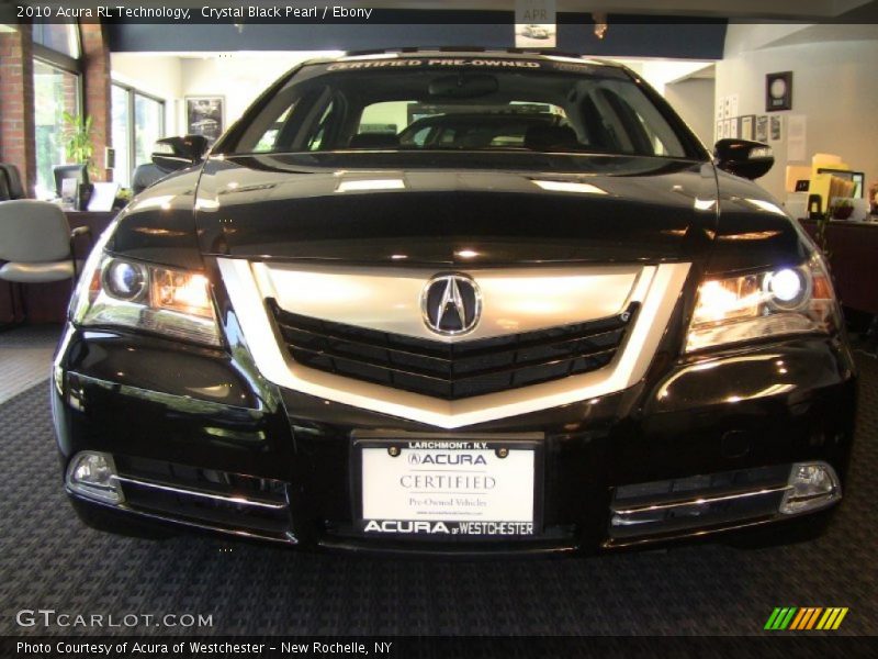 Crystal Black Pearl / Ebony 2010 Acura RL Technology